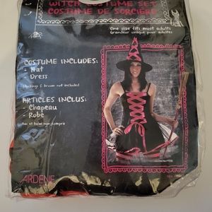 Halloween costume - black and Red  Witch - one size fits all OS